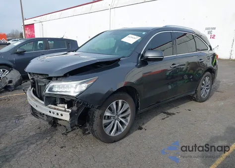 2014 Acura Mdx Technology Package из США, поврежденный, VIN 5FRYD4H45EB044380